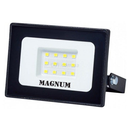 Прожектор світлодіодний 10Вт чорний 6500К IP65 slim FL12 ECO LED, Magnum (90018080) фото