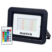 Прожектор светодиодный 50Вт RGB IP65 slim FL ECO LED, Magnum мини-фото