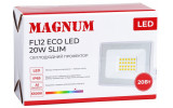 Прожектор світлодіодний 20Вт білий 6500К IP65 slim FL12 ECO LED, Magnum зображення 5 (упаковка)