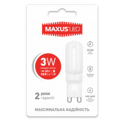 Світлодіодна лампа 1-LED-204 G9 3Вт 4100K, MAXUS LED міні-фото