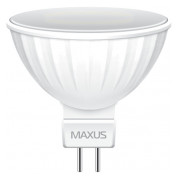 Светодиодная лампа 1-LED-513-01 MR16 5Вт 3000K GU5.3, MAXUS LED Светодиодная лампа 1-LED-513-01 MR16 5Вт 3000K GU5.3, MAXUS LED мини-фото
