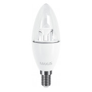 Светодиодная лампа 1-LED-531 C37 6Вт 3000K E14, MAXUS LED мини-фото