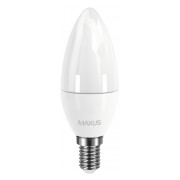 Светодиодная лампа 1-LED-5312 C37 CL-F 4Вт 4100K E14, MAXUS LED Светодиодная лампа 1-LED-5312 C37 CL-F 4Вт 4100K E14, MAXUS LED мини-фото