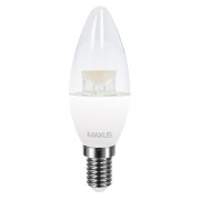 Светодиодная лампа 1-LED-5313 C37 CL-C 4Вт 3000K E14, MAXUS LED мини-фото