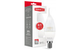Упаковка светодиодной лампы MAXUS 1-LED-5315 C37 CL-T 4W 3000K E14 изображение