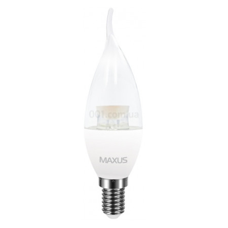 Светодиодная лампа 1-LED-5316 C37 CL-T 4Вт 4100K E14, MAXUS LED фото