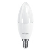 Светодиодная лампа 1-LED-533-01 C37 6Вт 3000K E14, MAXUS LED мини-фото