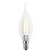 Світлодіодна лампа 1-LED-539-01 C37 FM-T (філамент) 4Вт 3000K E14, MAXUS LED міні-фото