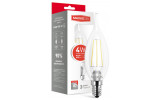 Упаковка светодиодной лампы MAXUS 1-LED-539-01 C37 FM-T (филамент) 4W 3000K E14 изображение