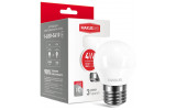 Упаковка светодиодной лампы MAXUS 1-LED-5410 G45 F 4W 4100K E27 изображение