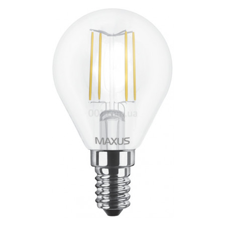 Світлодіодна лампа 1-LED-547 G45 (філамент) 4Вт 3000K E14, MAXUS LED фото