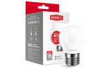 Упаковка светодиодной лампы MAXUS 1-LED-549 G45 F 4W 3000K E27 изображение