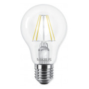 Светодиодная лампа 1-LED-565 А60 (филамент) 8Вт 3000K E27, MAXUS LED мини-фото