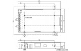 Блок питания LRS-200-12 204Вт AC230В/DC12В, MEAN WELL изображение 2 (габаритные размеры)