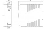Блок живлення MDR-10-24 10Вт AC230В/DC24В, MEAN WELL зображення 2 (габаритні розміри)
