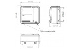 Габаритні розміри ящика DOT-3.1 (випуклого) NiK для однофазного або трифазного лічильника електроенергії зображення