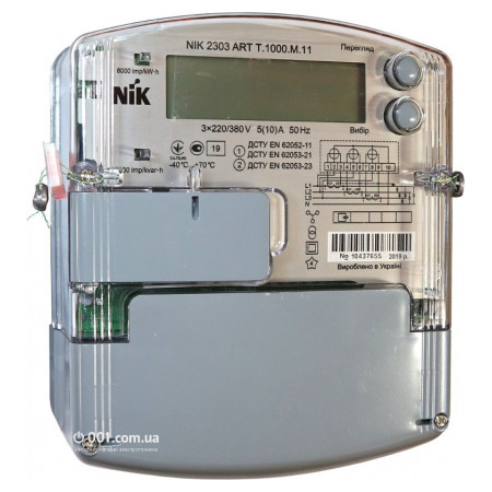 Лічильник електроенергії NIK 2303 ARTT.1000.M.11 трифазний 5(10) А 3×220/380 В багатотарифний, NiK фото
