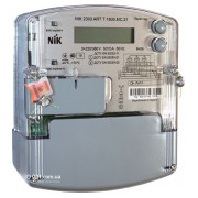 Лічильник електроенергії NIK 2303 ARTT.1800.MC.21 трифазний 5(10) А 3×220/380 В багатотарифний, NiK міні-фото