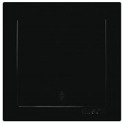 Вимикач одноклавішний прохідний Touran чорний, Nilson міні-фото