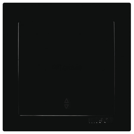 Выключатель одноклавишный проходной Touran черный, Nilson (24221007) фото