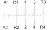 Электрическая схема контакторов модульных NOARK Ex9CH 22 изображение