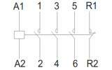 Электрическая схема контакторов модульных NOARK Ex9CH 31 изображение