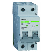 Модульний автоматичний вимикач Ex9BN 6kA хар-ка B 1A 1P+N, NOARK міні-фото