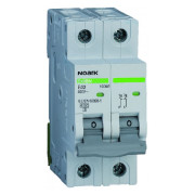 Модульний автоматичний вимикач Ex9BN 6kA хар-ка D 40A 2P, NOARK міні-фото