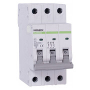 Модульний автоматичний вимикач Ex9B40J 6kA хар-ка С 6A 40,5мм 3P, NOARK міні-фото