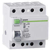 Диференційний вимикач (ПЗВ) Ex9CL-100 10kA 4P 63A 100mA тип S+AC, NOARK міні-фото