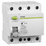 Диференційний вимикач (ПЗВ) Ex9L-H 10kA 4P 40A 30mA тип AC, NOARK міні-фото