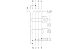 Дифференциальный выключатель (УЗО) Ex9LB63 10kA 3P+N 25A 100mA тип B, NOARK изображение 4 (схема)