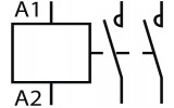 Контактор модульный с ручным управлением Ex9CH20M 20A 220-240V AC 2НО, NOARK изображение 3 (схема)