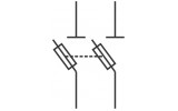 Держатель-разъединитель предохранителей Ex9F 10×38мм 2P 32A, NOARK изображение 3 (схема)