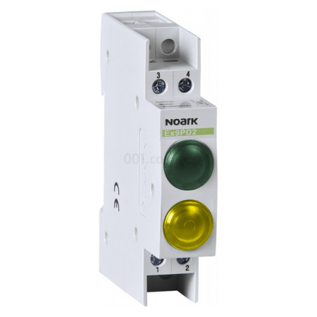 Індикатор модульний Ex9PD2gy 63V AC/DC 1 зелений LED і 1 жовтий LED, NOARK (102464) фото