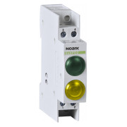 Індикатор модульний Ex9PD2gy 24V AC/DC 1 зелений LED і 1 жовтий LED, NOARK міні-фото