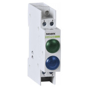 Индикатор модульный Ex9PD2gb 12V AC/DC 1 зеленый LED и 1 синий LED, NOARK мини-фото