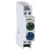 Индикатор модульный Ex9PD2gb 230V AC/DC 1 зеленый LED и 1 синий LED, NOARK мини-фото