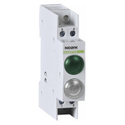 Індикатор модульний Ex9PD2gw 12V AC/DC 1 зелений LED і 1 білий LED, NOARK міні-фото