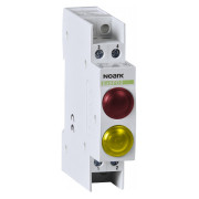 Індикатор модульний Ex9PD2ry 24V AC/DC 1 червоний LED і 1 жовтий LED, NOARK міні-фото