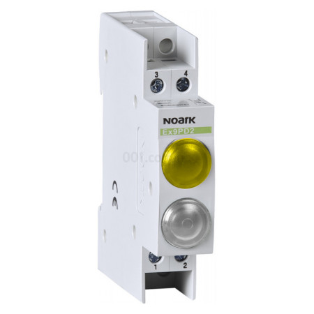 Індикатор модульний Ex9PD2yw 110V AC/DC 1 жовтий LED і 1 білий LED, NOARK (102512) фото