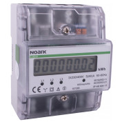 Счетчик электроэнергии Ex9EM 3P 4M 80A 1T 3-фазный 4MU 80A 1-тарифный, NOARK мини-фото