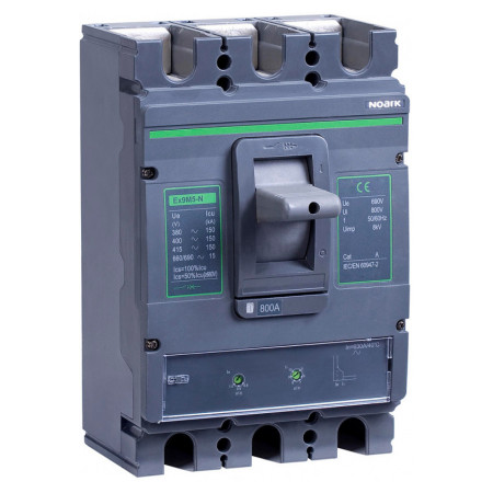 Автоматический выключатель Ex9M5N TM AC800 3P 800A 50кА габарит M5, NOARK (103399) фото