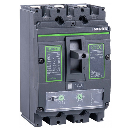 Автоматичний вимикач Ex9M1S TM 16 3P EU 16A 36кА габарит M1, NOARK (111791) фото