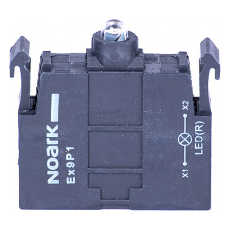 Светодиодный (LED) модуль белый для кнопок Ex9P1 LEDw 110V-230V AC, NOARK (105585) фото