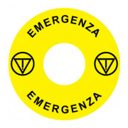 Наклейка Ex9P1 H S6IT (Emergency Stop) 60мм для кнопок Ex9P1 H, NOARK міні-фото
