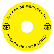 Наклейка Ex9P1 H S9ES (Emergency Stop) 90мм для кнопок Ex9P1 H, NOARK міні-фото