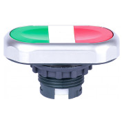 Кнопка без фіксації подвійна Ex9P1 D gr зелена+червона, NOARK міні-фото