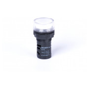 Індикатор світлосигнальний біла пласка лінза Ex9IL 1C w 110V AC, NOARK міні-фото