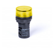 Індикатор світлосигнальний жовта пласка лінза Ex9IL 1C y 110V AC, NOARK міні-фото